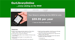 Desktop Screenshot of ourlibraryonline.com